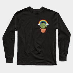 Tiny Cactus & Rainbow Long Sleeve T-Shirt